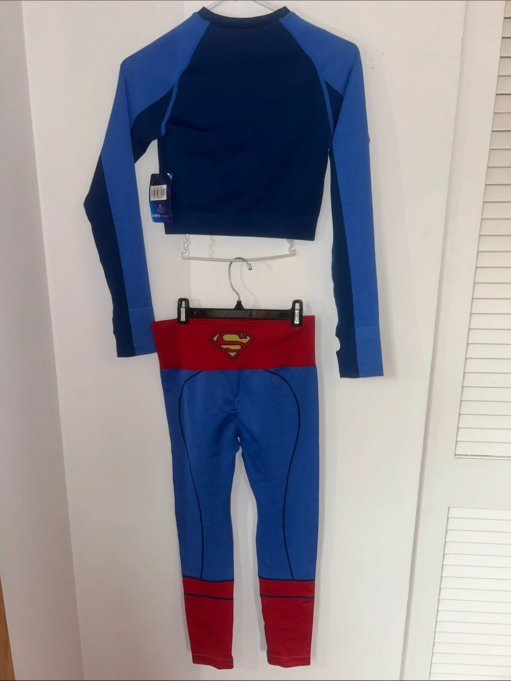 Women’s Superman workout set - Long Sleeve Top & Legging